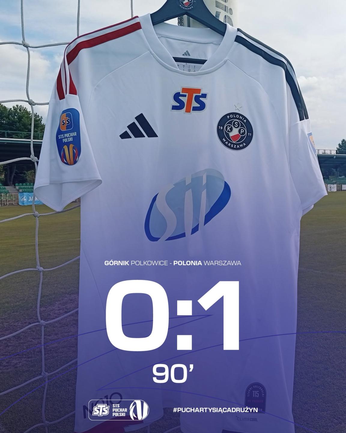 Górnik Polkowice - Polonia Warszawa 0:1, 02.09.2026