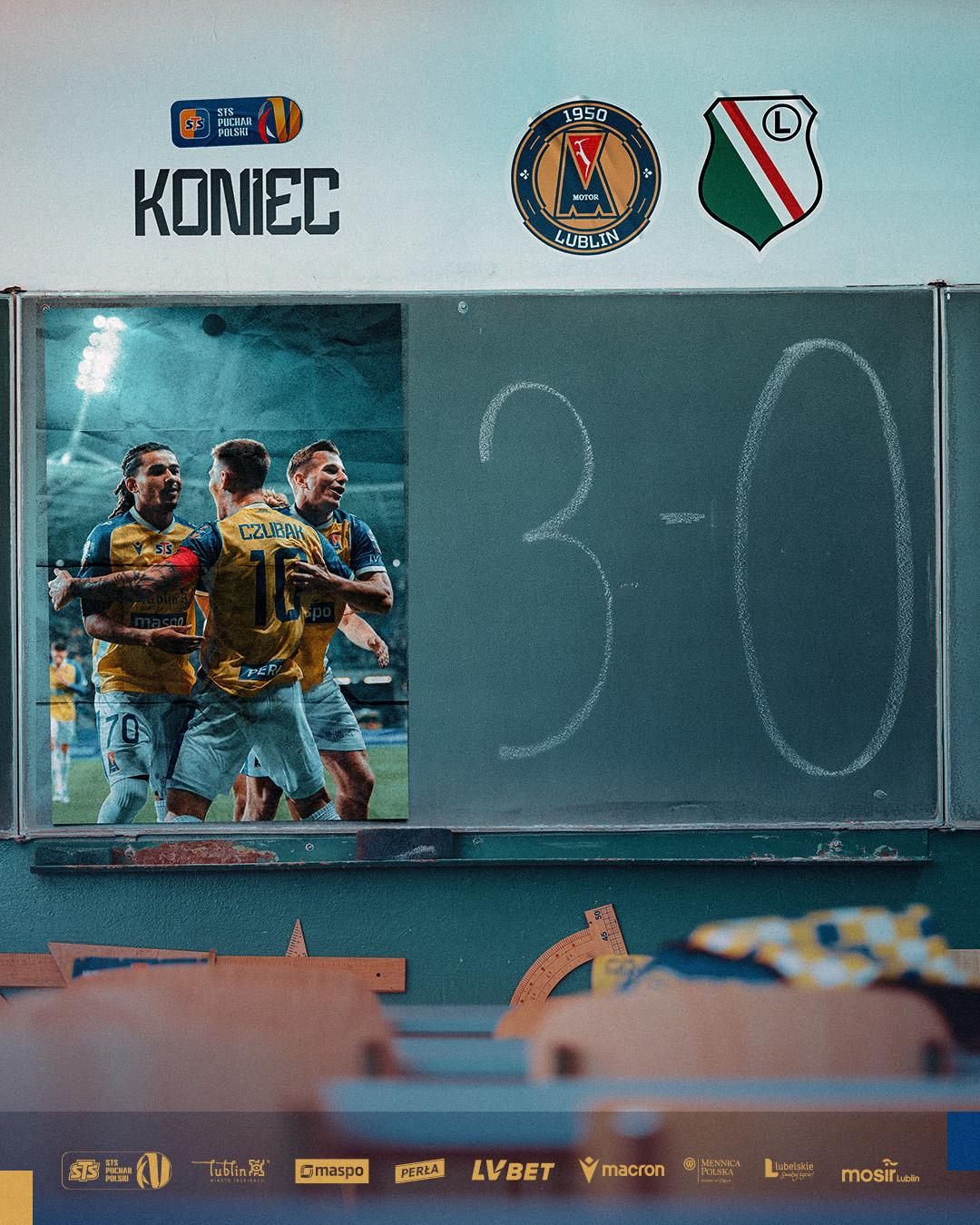 Motor Lublin - Legia Warszawa 3:0, 01.09.2026