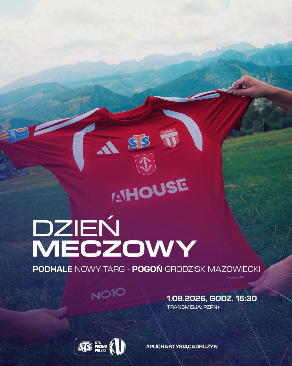 Podhale Nowy Targ - Pogoń Grodzisk Mazowiecki 3:1, 01.09.2026