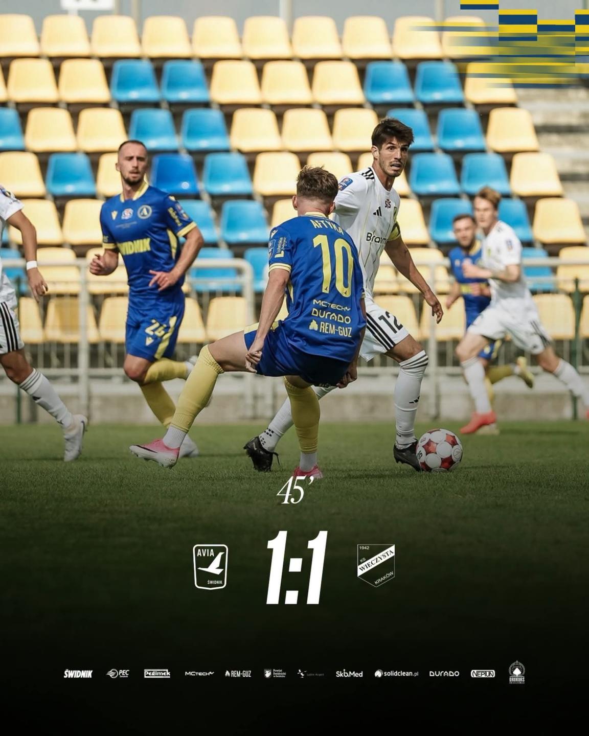 Avia Świdnik - Wieczysta Kraków 3:1, 03.09.2026