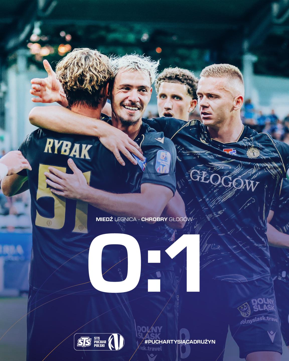 Miedź Legnica - Chrobry Głogów 0:1, 02.09.2026