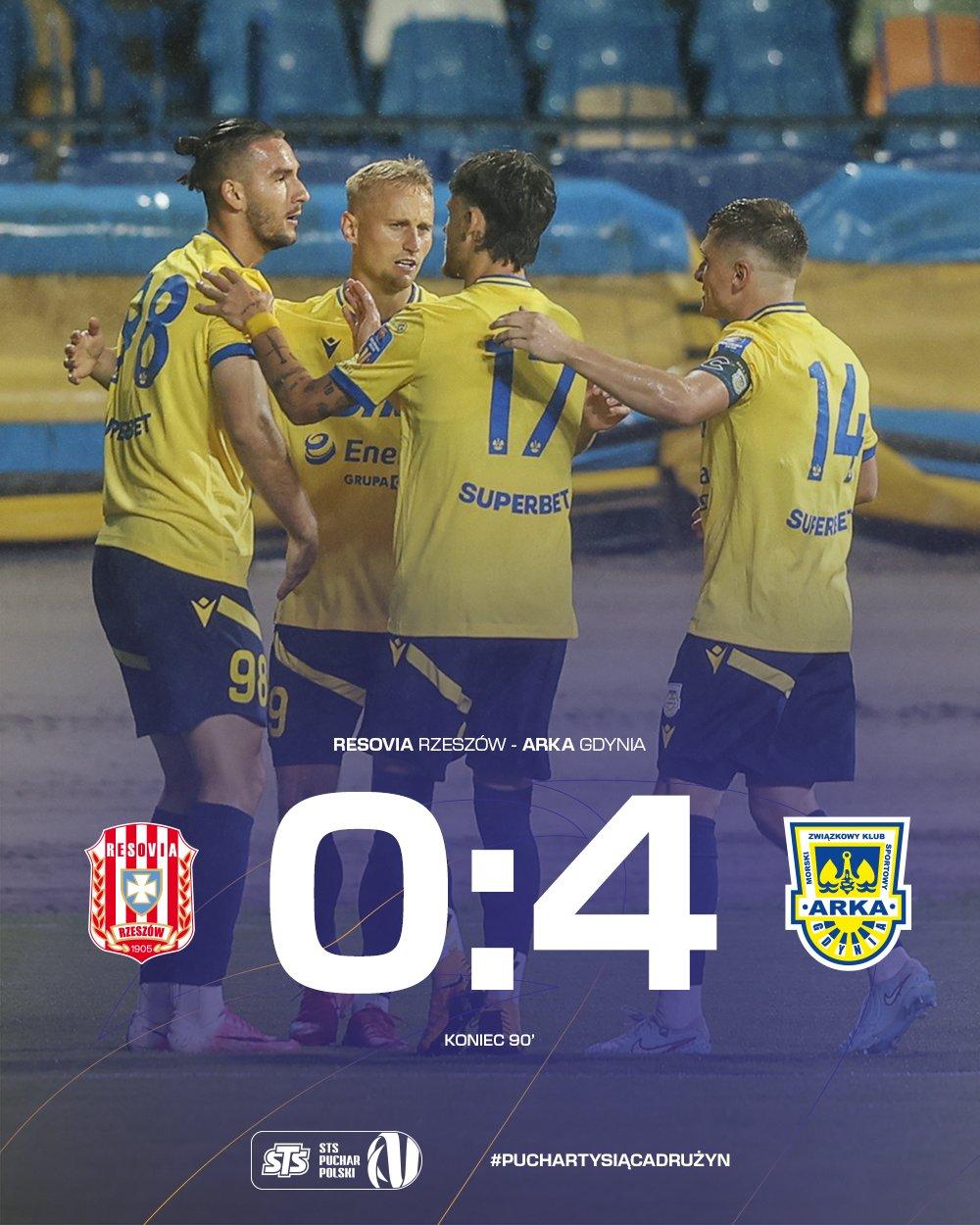 Resovia Rzeszów - Arka Gdynia 0:4, 02.09.2026