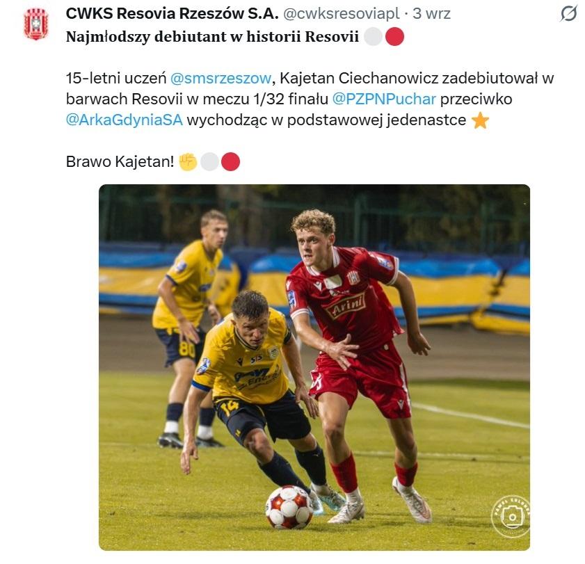 Resovia Rzeszów - Arka Gdynia 0:4, 02.09.2026
