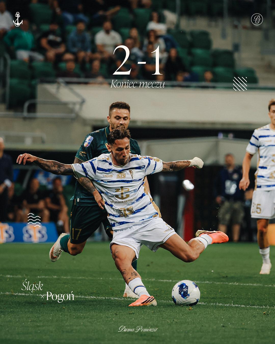 Śląsk Wrocław - Pogoń Szczecin 2:1, 03.09.2026