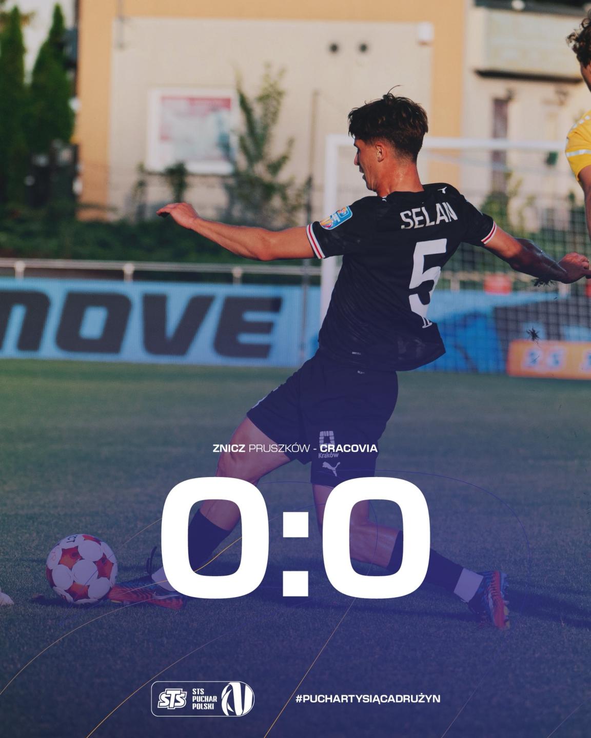 Znicz Pruszków - Cracovia 1:1, k. 4-3, 02.09.2026
