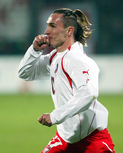Marek Saganowski (w meczu z Azerbejdżanem 8:0 w Warszawie, el. MŚ 2006)