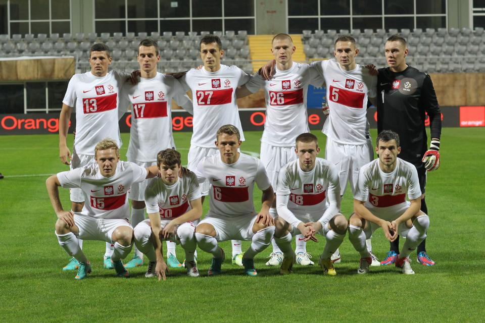 Reprezentacja Polski przed towarzyskim meczem z Macedonią w tureckiej miejscowości Kundu.