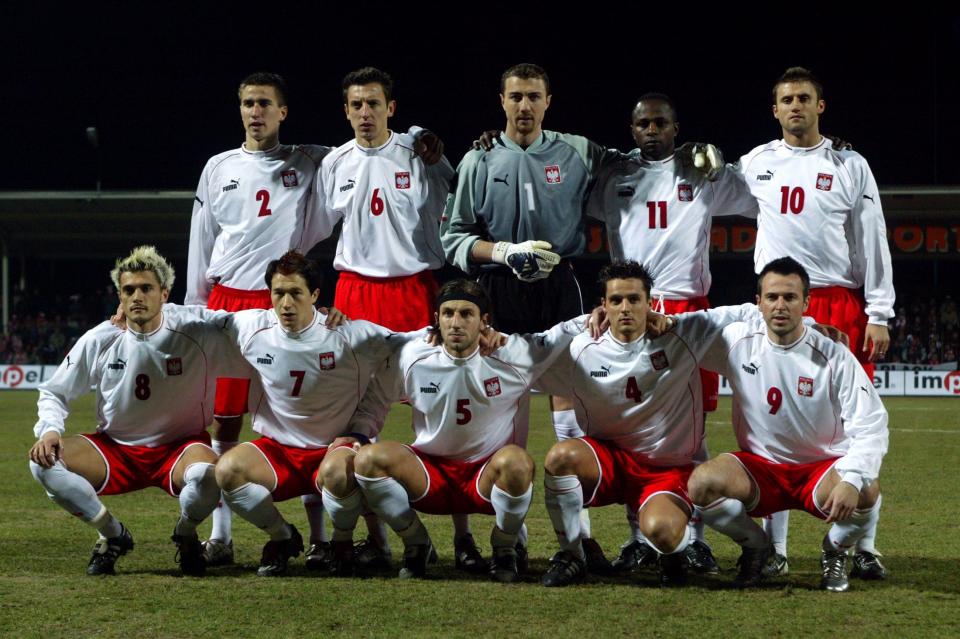 Reprezentacja Polski przed meczem z San Marino w Ostrowcu Świętokrzyskim.