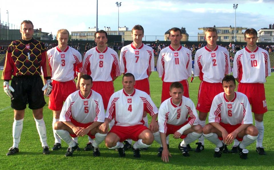 Reprezentacja Polski przed meczem w Luksemburgu.