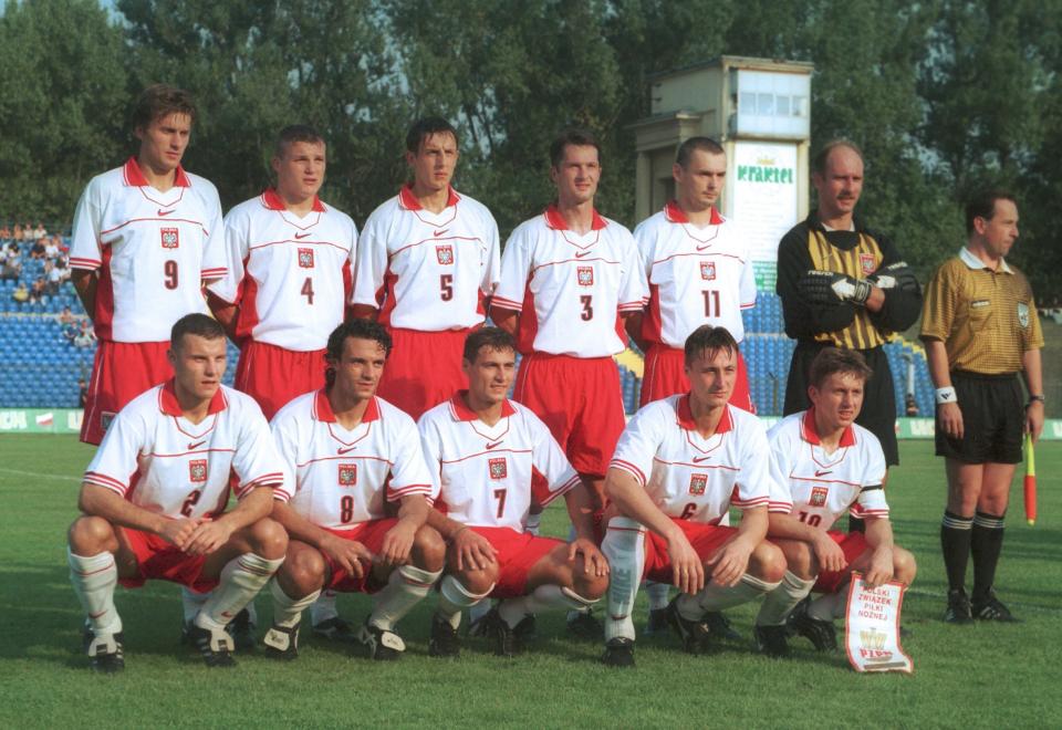 Reprezentacja Polski przed meczem z Izraelem.