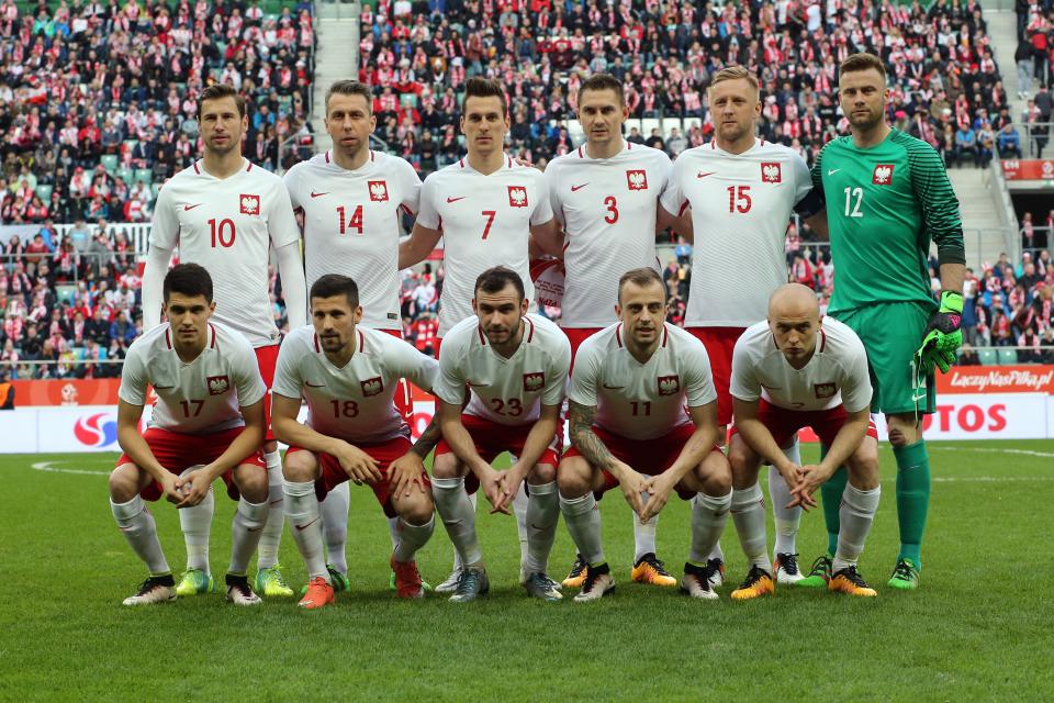 Reprezentacja Polski przed towarzyskim meczem z Finlandią.