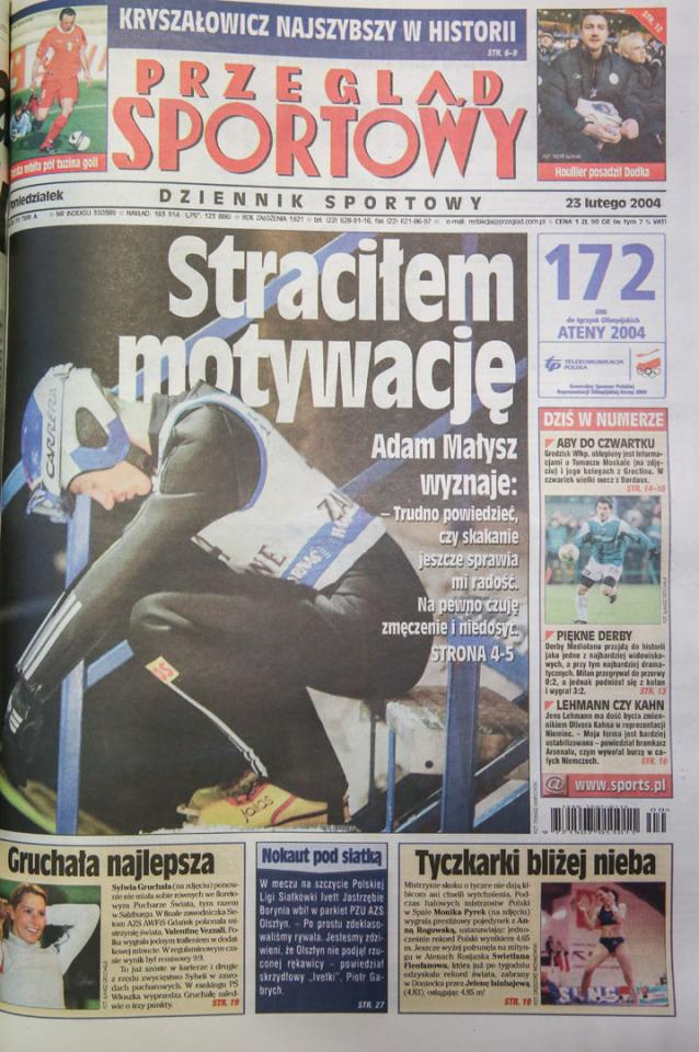 Przegląd sportowy o meczu Polska - Wyspy Owcze (21.02.2004)