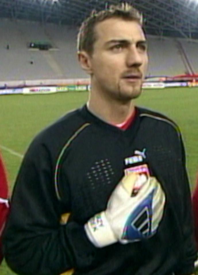 Jerzy Dudek przed meczem Chorwacja - Polska 0:0 (12.02.2003).