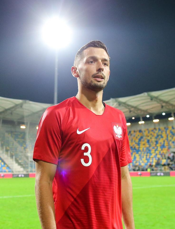 Mateusz Wieteska w barwach reprezentacji Polski do lat 21.