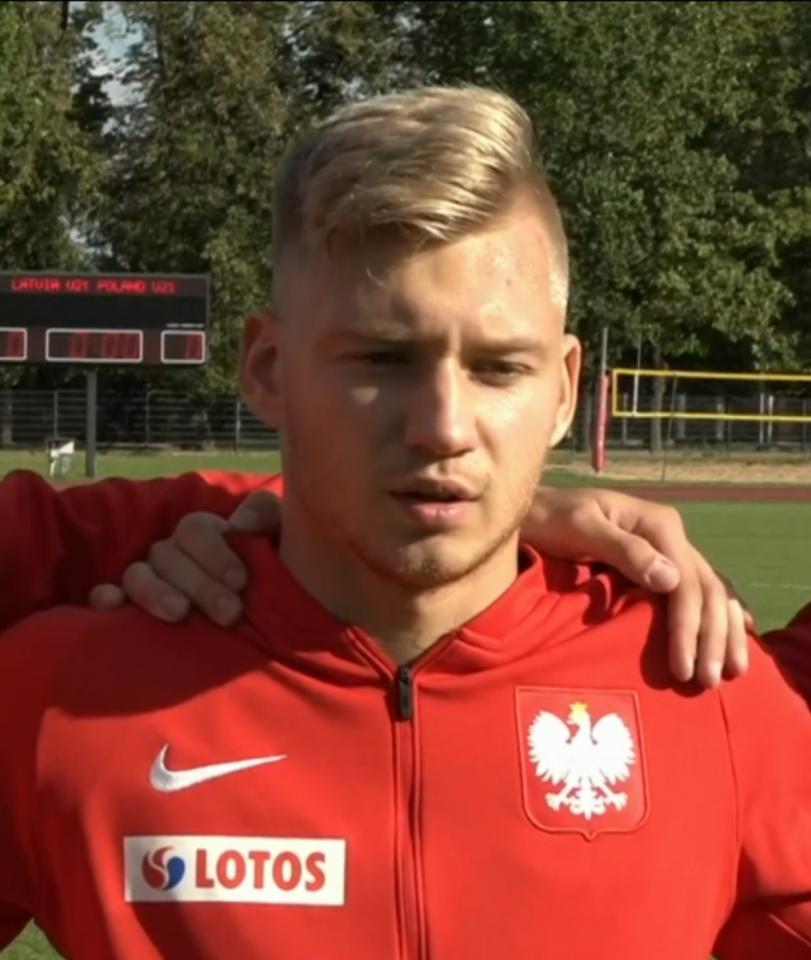 Bartosz Bida przed meczem Łotwa - Polska 0:1 U-21 (06.09.2019).