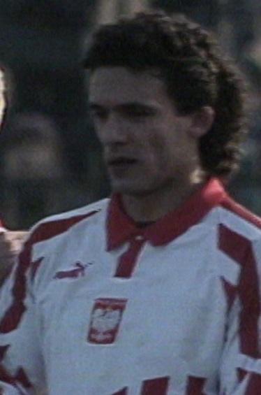 Sylwester Czereszewski podczas meczu Polska - Litwa 4:1 (15.03.1995).