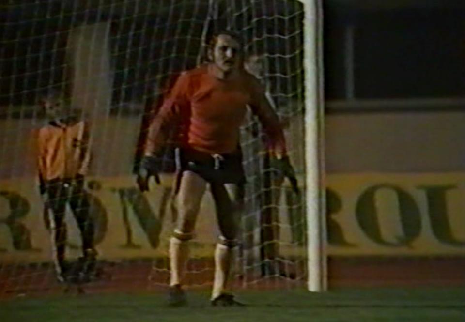 Zygmunt Kukla podczas meczu Austria - Polska 2:1 (24.08.1977).