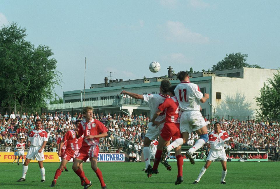 Obraz z meczu Polska - Białoruś 1:1 (17.08.1994).