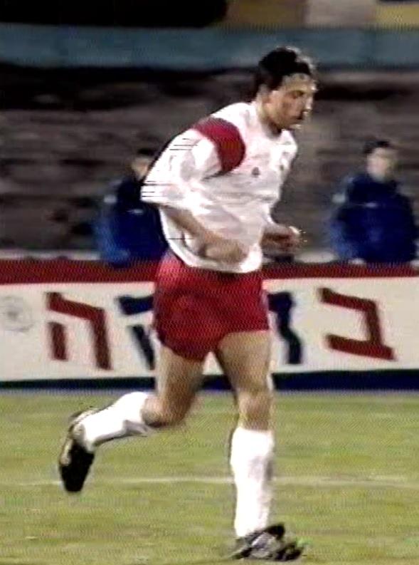 Wojciech Kowalczyk podczas meczu Izrael - Polska (03.02.1993).
