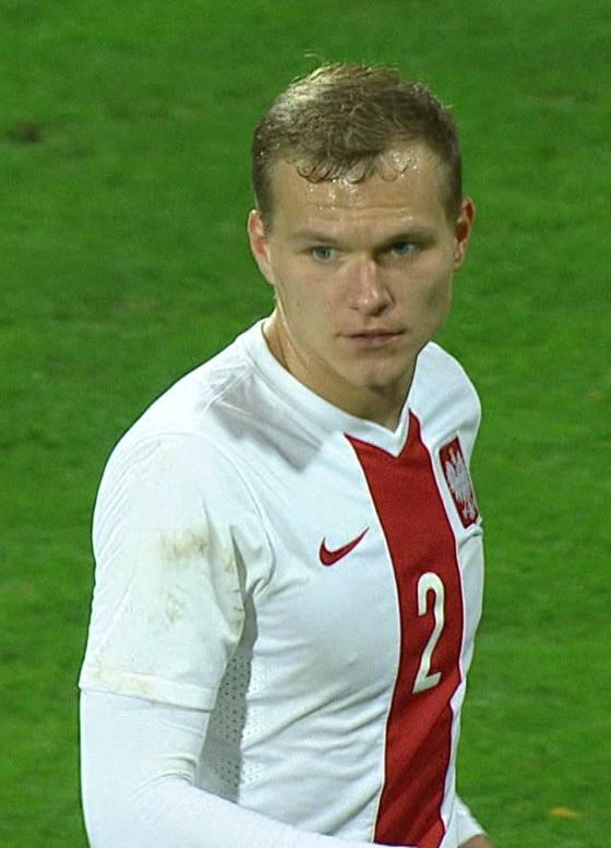 Paweł Jaroszyński podczas meczu Polska - Norwegia 1:0 U21 (12.11.2015)