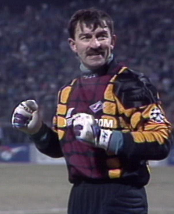 Stanisław Czerczesow podczas meczu Legia Warszawa - Spartak Moskwa 0:1 (06.12.1995)