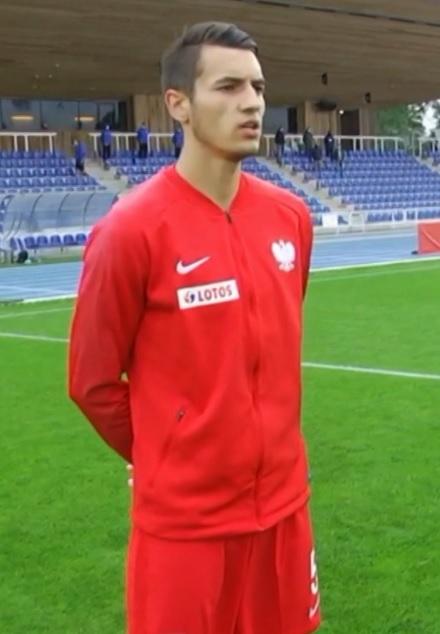 Jakub Kiwior przed meczem Estonia - Polska 0:6 U-21 (04.09.2020).