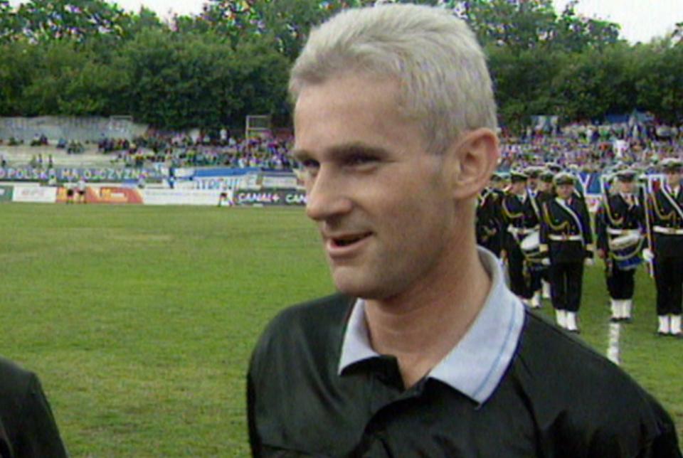 Michał Listkiewicz przed meczem Ruch Chorzów - GKS Bełchatów 1:0 (16.06.1996)