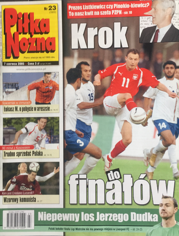 Piłka nożna po meczu azerbejdżan - polska (04.06.2005)