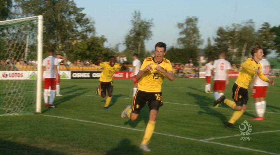 Dragan Lausberg podczas meczu Polska - Belgia 1:1, k. 3:5 U-17 (09.09.2018).