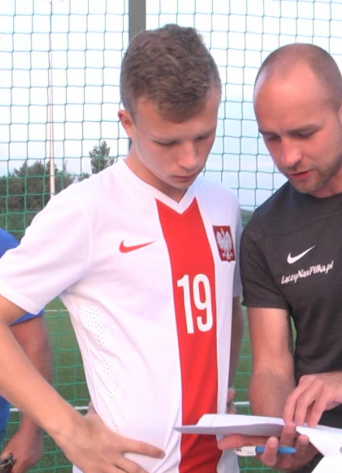 Daniel Dudziński podczas meczu Polska - Estonia 2:0 U-17 (07.09.2018).a