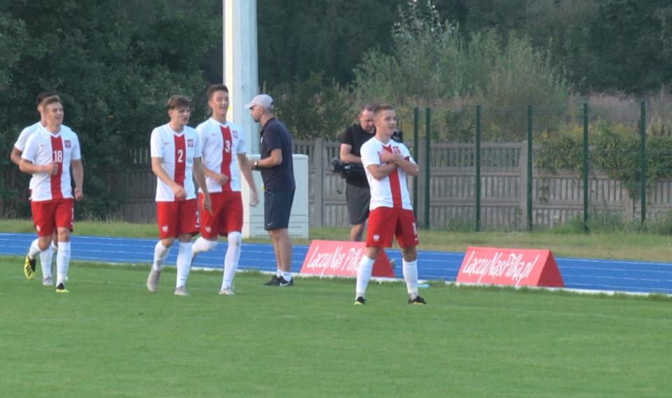 Michał Rakoczy podczas meczu Polska - Estonia 2:0 U-17 (07.09.2018).