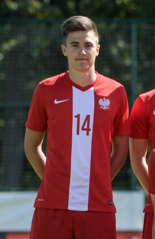 Daniel Hoyo-Kowalski podczas meczu Polska - Gruzja 2:1 U-17 (06.09.2019).