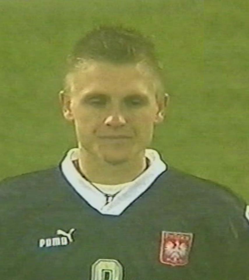 Artur Wichniarek przed meczem Polska - Turcja 2:1 U-21 (12.11.1999).