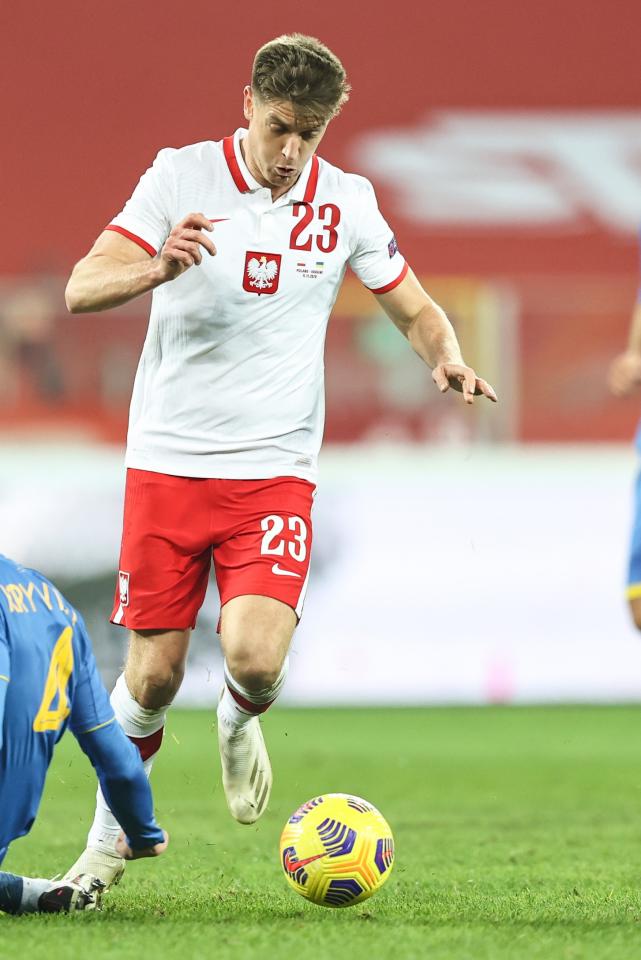Krzysztof Piątek podczas meczu Polska - Ukraina 2:0 (11.11.2020)