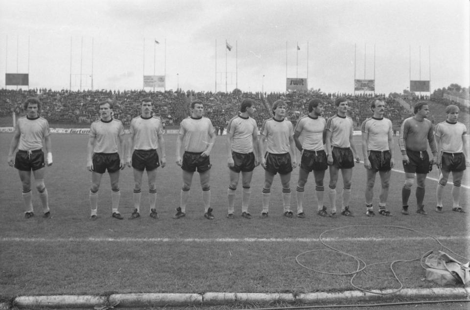 GKS Katowice przed meczem Widzew Łódź - GKS Katowice 0:0, k. 3:1 (26.06.1985).