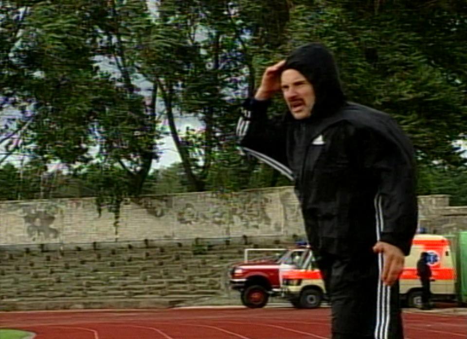 Vacys Lekevičius podczas meczu Atlantas Kłajpeda - Groclin Dyskobolia Grodzisk Wlkp. 1:4 (27.08.2003)