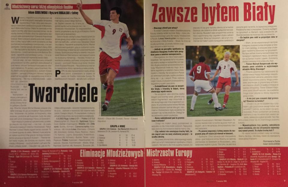 Łotwa - Polska 0:2 U-21 (05.09.2003) Piłka Nożna