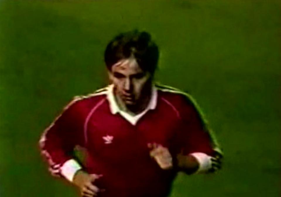 Wiesław Wraga podczas meczu Borussia Mönchengladbach – Widzew Łódź 3:2 (24.10.1984)