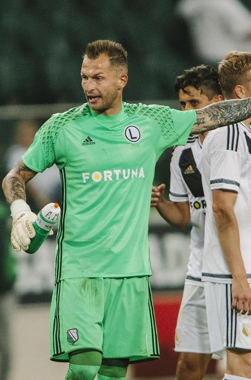 Arkadiusz Malarz (Legia Warszawa – Zrinjski Mostar 2:0, 19.07.2016)