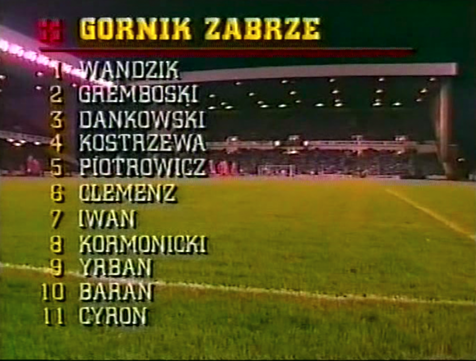 Rangers FC – Górnik Zabrze 3:1 (21.10.1987)