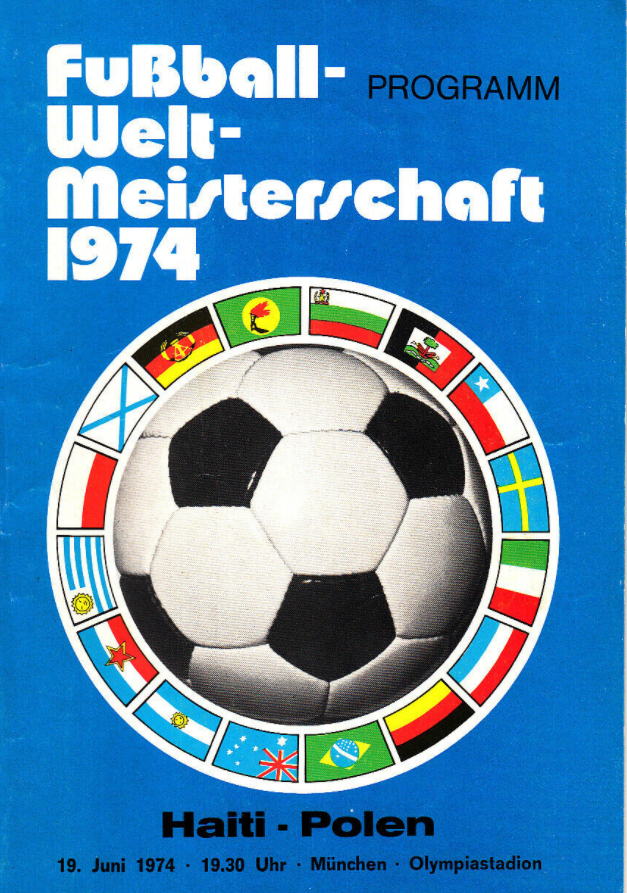 program meczowy polska - haiti (19.06.1974)