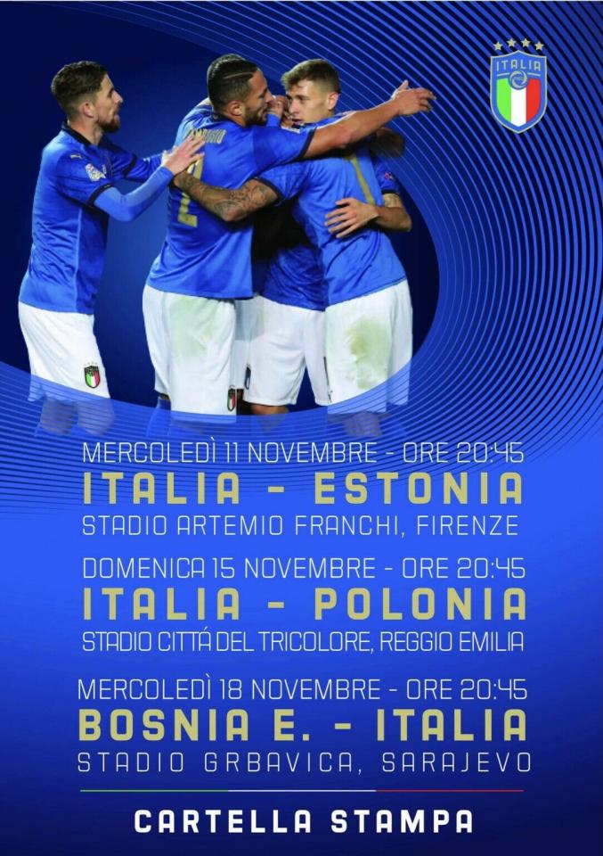 Program meczowy Włochy - Polska 2:0 (15.11.2020).