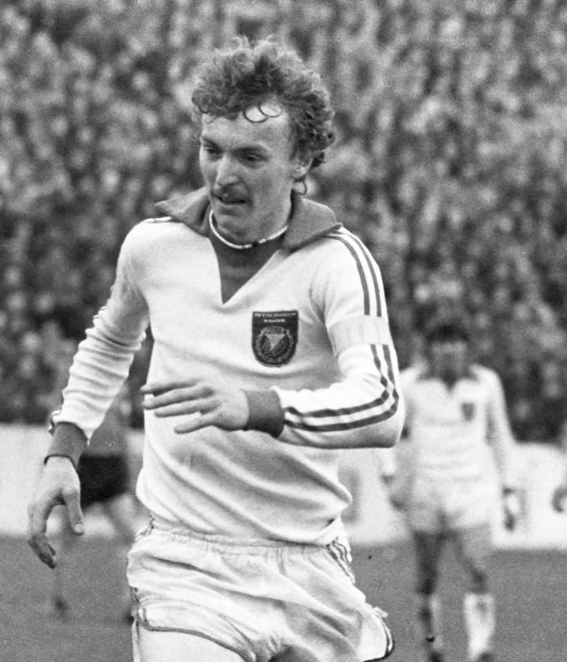Widzew Łódź - RSC Anderlecht 1:4 (16.09.1981) Zbigniew Boniek