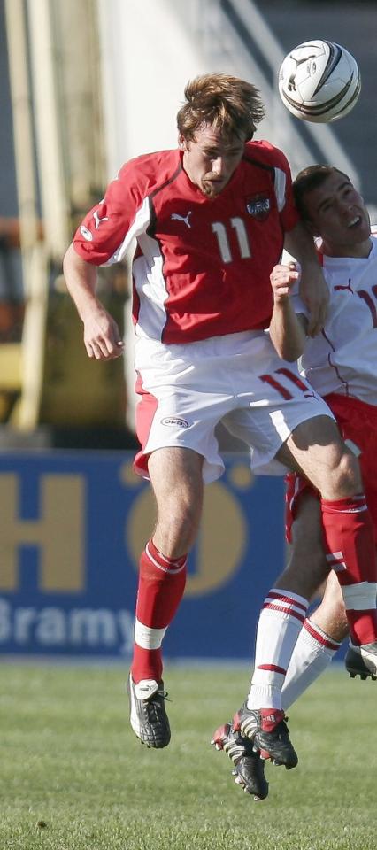 Christian Fuchs, Austria U21, 2005 rok.