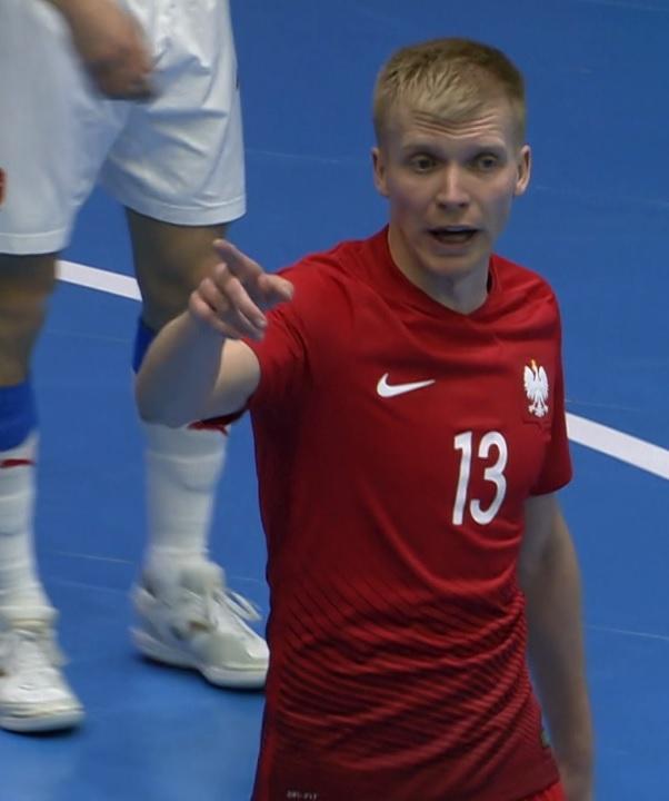 Czechy - Polska 3:3 (09.04.2021) futsal Tomasz Kriezel