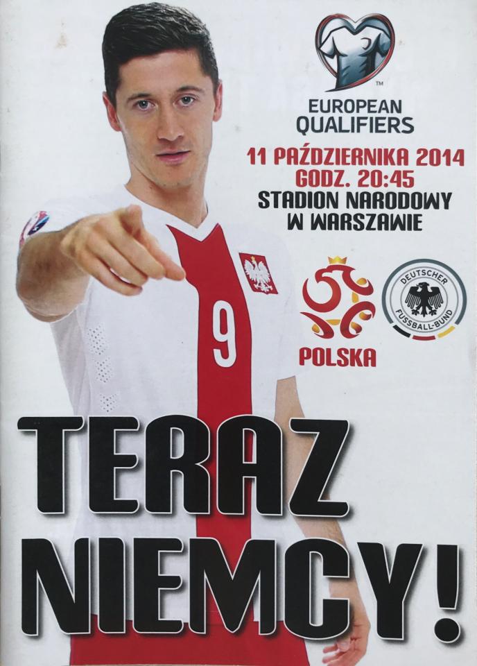 Program meczowy Polska - Niemcy 2:0 (11.10.2014)