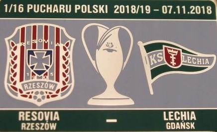 Resovia - Lechia Gdańsk 1:3 (07.11.2018)