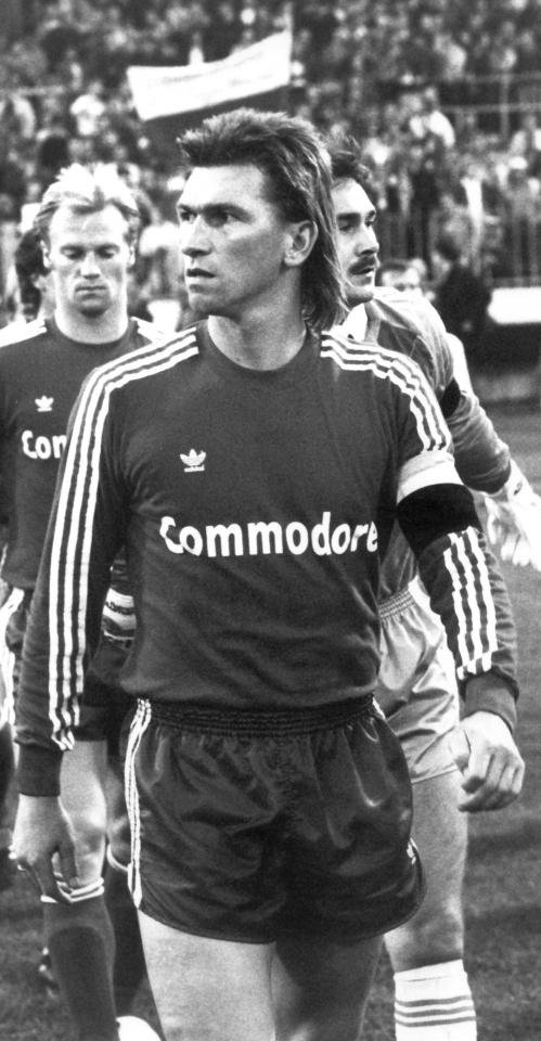 Klaus Augenthaler (Legia Warszawa - Bayern Monachium 3:7, 05.10.1988)