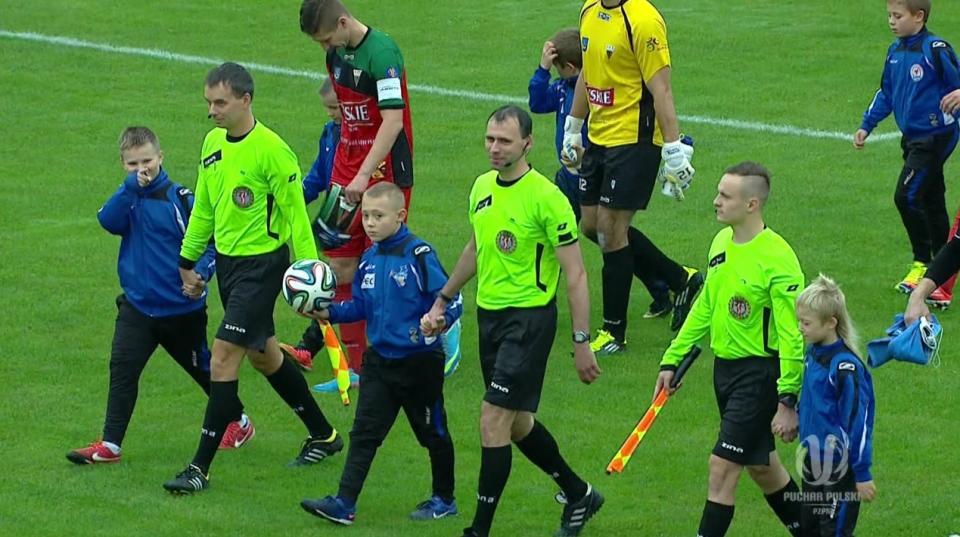 Błękitni Stargard Szczeciński - GKS Tychy 3:2 (15.10.2014) sędzia Paweł Pskit