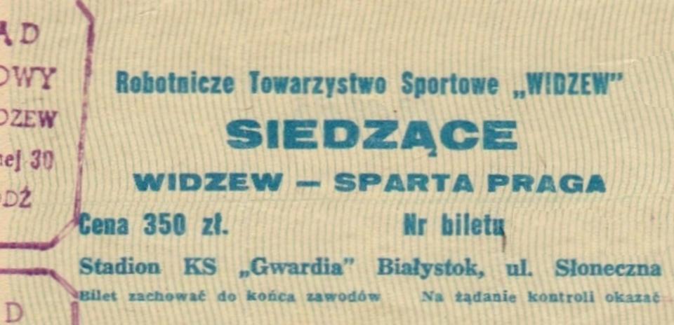 Widzew Łódź - Sparta Praga 1:0 (19.10.1983)